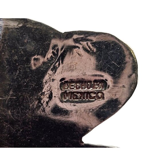 Vintage - Sterling Silver Mexico Butterfly Brooch Pin Abalone Inlay - Picture 7 of 9